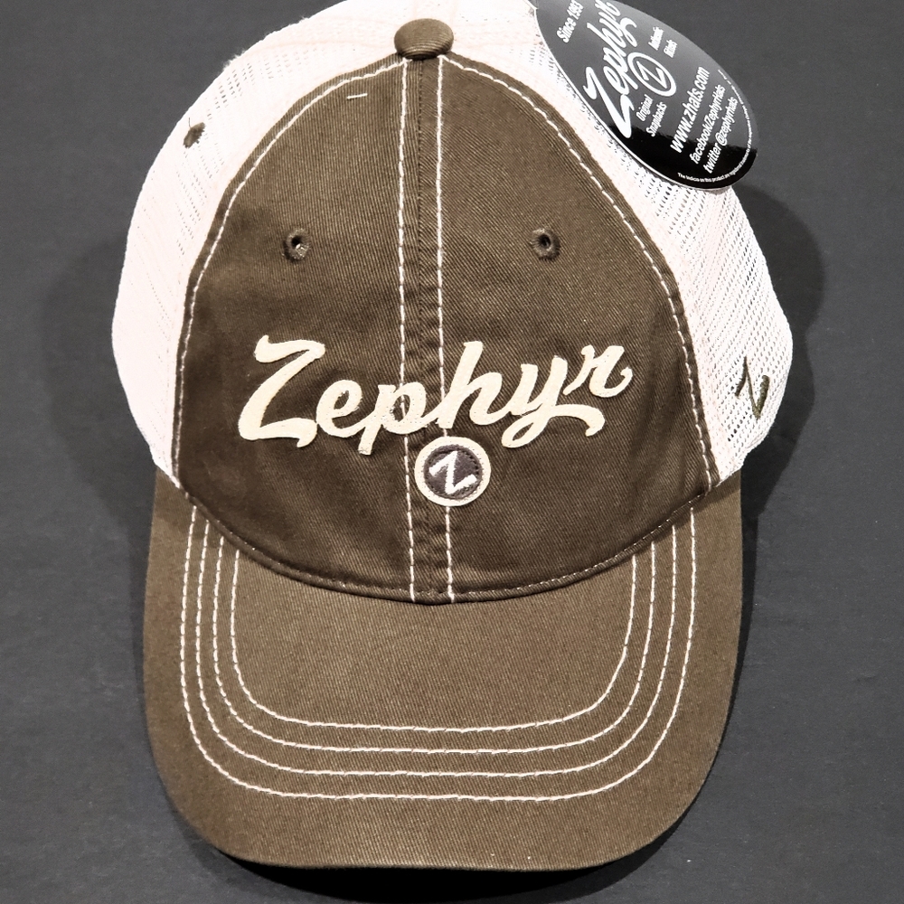 Zephyr Brand Custom Circle Z Gray Trucker Baseball Cap Hat Unisex OSFM NWT - Picture 10 of 12